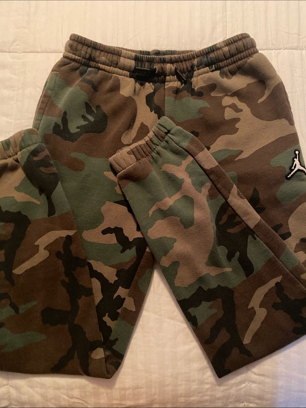 Jordan Kids' Camo Fleece Joggers - Green/Brown